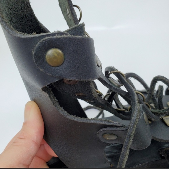 ARMY NAVY French Surplus Leather Combat Sandals - Picture 4 of 10